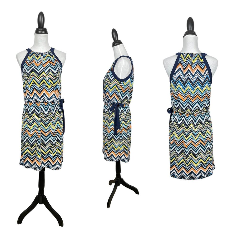 Apt. 9 | NWT Colorful Chevron Print Halter Neck F… - image 1